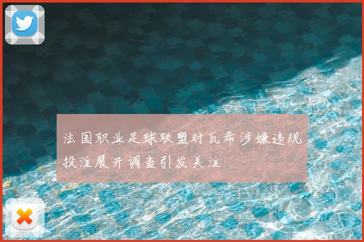 法国职业足球联盟对瓦希涉嫌违规投注展开调查引发关注