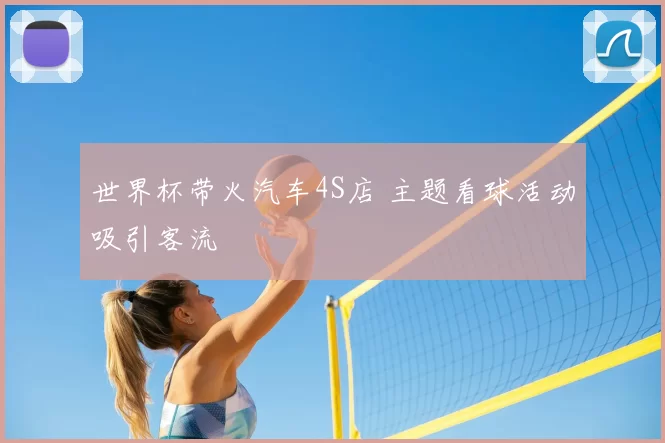 世界杯带火汽车4S店 主题看球活动吸引客流