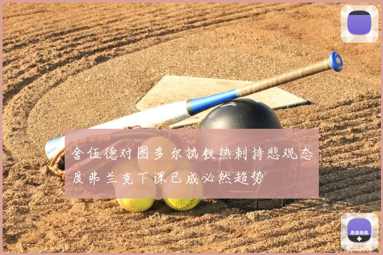 舍伍德对图多尔执教热刺持悲观态度弗兰克下课已成必然趋势