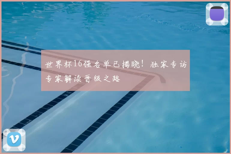 世界杯16强名单已揭晓！独家专访专家解读晋级之路